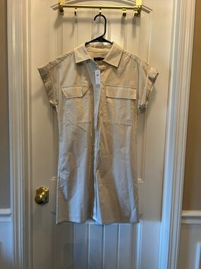 Banana Republic Beige Mini Dress Romper